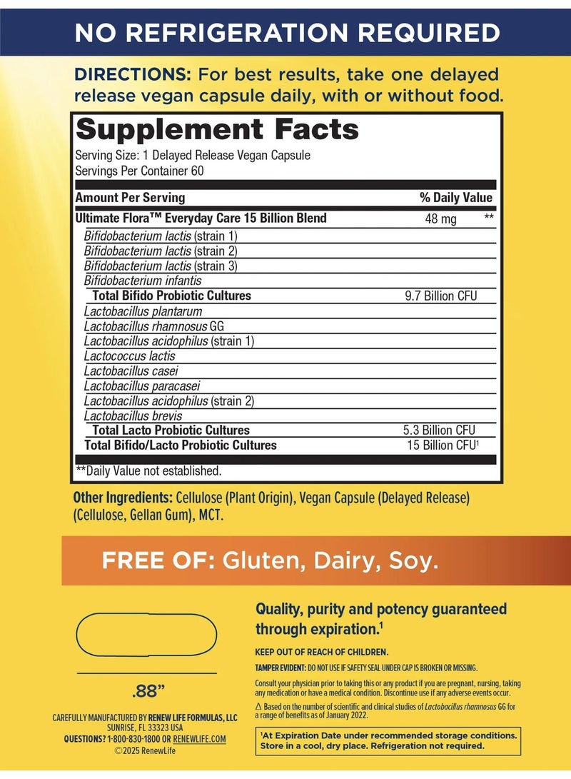 Renew Life Probiotic supplement for digestive and immune health gluten dairy and soy free - Image 2